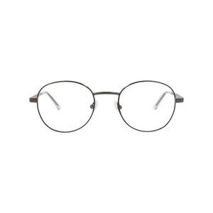 Balenciaga Round-Frame Metal Optical Frames Grey Unisex-Adult